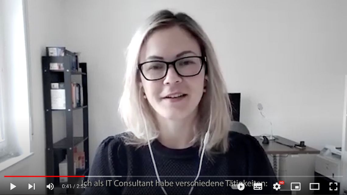 Der Job? Alles, nur nicht langweilig. Was das Beste an der Consulting-Community ist und welche Eissorte Sabina niemals teilen würde – mehr dazu im Video.